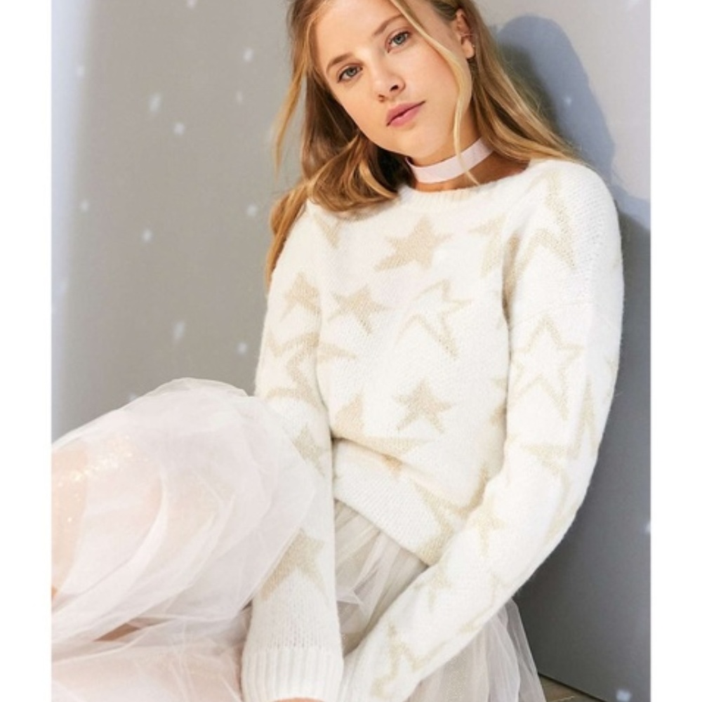 Urban Outfitters Starry Night Shimmer Sweater